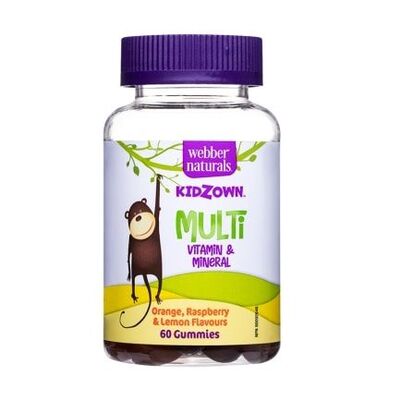 Kidzown мултивитамини и минерали  желирани таблетки х 60