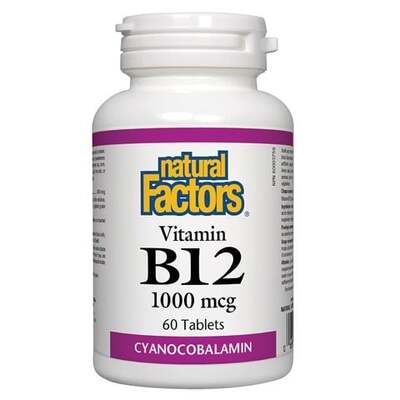 Natural Factors витамин B12 1000 мкг таблетки х 60