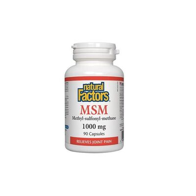 Natural Factors MSM /Methyl-sulfonyl-methane/ при ставни проблеми 1000 мг х 90 капсули