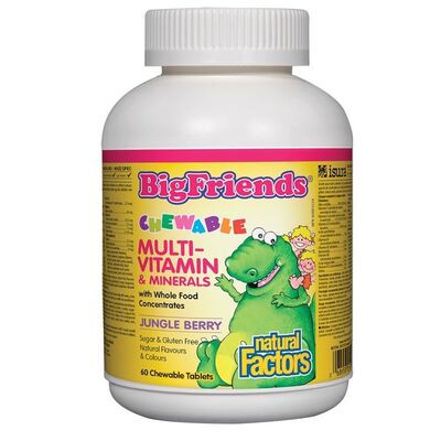 Natural Factors Мултивитамини и минерали за Деца 238мг  дъвчащи таблетки х 60