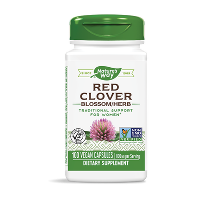 Nature's Way Red Clover ЧЕРВЕНА ДЕТЕЛИНА за хормонален баланс и подкрепа на женското здраве 400мг капсули х100