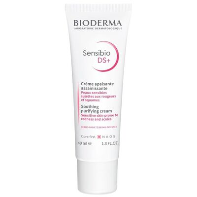 Bioderma Sensibio DS+ Успокояващ крем за чувствителна кожа със зачервявания и сквами 40 мл