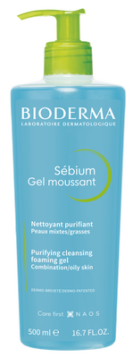 Bioderma Sebium Измиващ гел за комбинирана и мазна кожа 400 мл