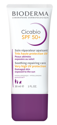 Bioderma Cicabio Възстановяващ крем при кожни увреждания SPF50+ 30 мл