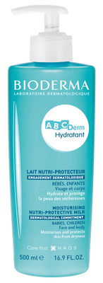 Bioderma ABC Derm Хидратиращо мляко за лице и тяло 500 мл