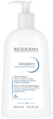 Bioderma Atoderm Intensive Измиващ гел за много суха и атопична кожа 500 мл