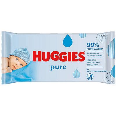 МОКРИ КЪРПИ HUGGIES PURE х56БР.