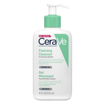 CeraVe Почистващa гел-пяна за лице и тяло за нормалнa до смесена кожа 236 мл