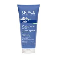 Uriage Bebe 1er Нежен пенлив душ-крем за бебета и деца за лице, тяло и коса с органичен еделвайс 200 мл