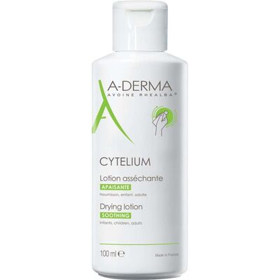 A-Derma Cytelium Подсушаващ лосион за подмокрящи кожни раздразнения на лицето и тялото 100 мл