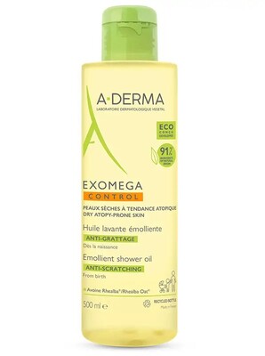 A-Derma Exomega Control Емолиентно душ-олио за суха и атопична кожа 500 мл
