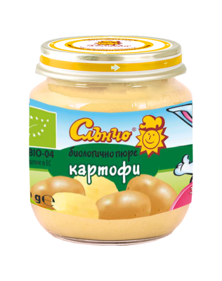 СЛЪНЧО ПЮРЕ  КАРТОФИ БИО 4+ 130 ГР