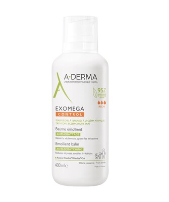 A-Derma Exomega Control Емолиентен балсам за суха и атопична кожа 400 мл