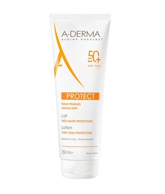 A-Derma Protect Слънцезащитно мляко  SPF50+ 250 мл