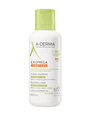 A-Derma Exomega Control Емолиентен крем за суха и атопична кожа 400 мл