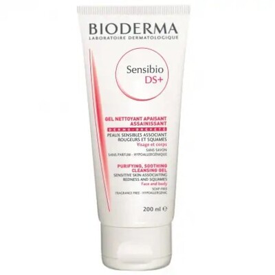 Bioderma Sensibio DS+ Успокояващ и почистващ гел против зачервявания 200 мл