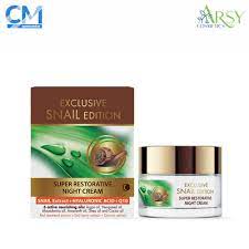 Snail & hyaluron Възстановяващ нощен крем 50мл ARSY Cosmetics