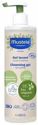 Mustela Bio Измиващ гел за коса и тяло 400 мл