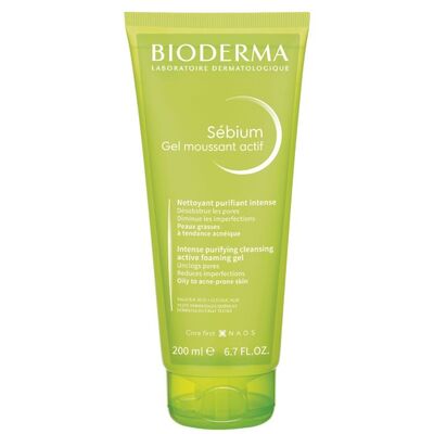 Bioderma Sebium Gel Moussant Actif Измиващ гел за мазна и акнеична кожа 200 мл