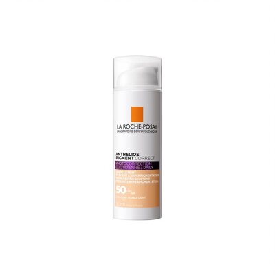 La Roche-Posay Anthelios Pigment Correct Слънцезащитен оцветен крем за лице против хиперпигментации SPF50+ Светъл нюанс 50 мл