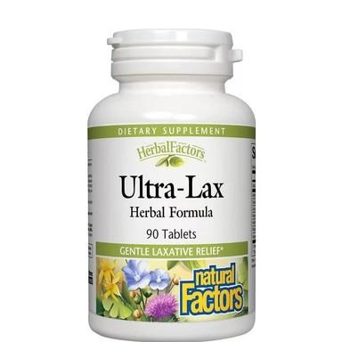 Natural Factors УЛТРА-ЛАКС 336 мг срещу запек x 90 таблетки