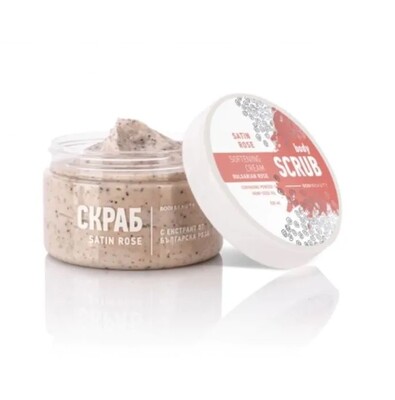 Body Scrub Деликатен скраб за тяло с българска роза 330 мл БОДИ БЮТИ