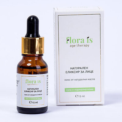 НАТУРАЛЕН ЕЛИКСИР ЗА ЛИЦЕ ЗА СУХА И НОРМАЛНА КОЖА 15ml