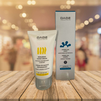 Комплект BABE- крем за ръце и  light дневен крем SPF20 50мл
