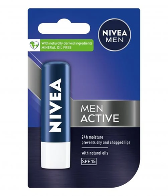 Nivea Балсам за устни с за мъже 4.8 гр