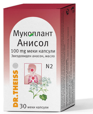 МУКОПЛАНТ АНИСОЛ КАПС. Х 30 Д-Р ТАЙС