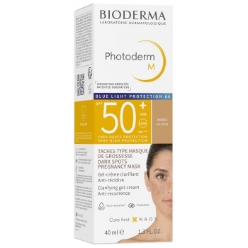 Bioderma Photoderm M Слънцезащитен оцветен крем при пигментации SPF50+ Златист нюанс 40 мл