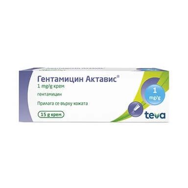 ГЕНТАМИЦИН АКТАВИС 1mg/g крем 15 g TEVA