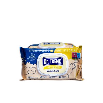 DR.TREND мокри кърпи за кучета и котки х 40