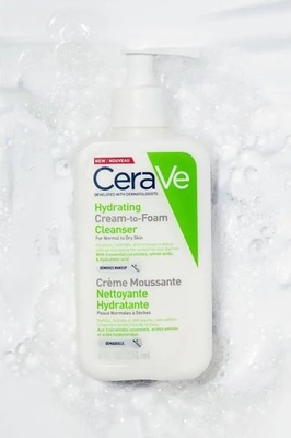 CeraVe Хидратираща измиваща крем пяна за нормална към суха кожа 236 мл