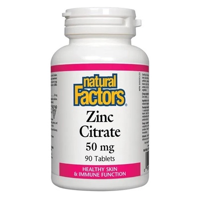 Natural Factors Цинк цитрат 50 мг таблетки X 90