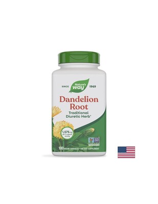 Nature's Way Dandelion Root Корен от ГЛУХАРЧЕ в подкрепа на черния дроб и жлъчката 450мг капсули х100