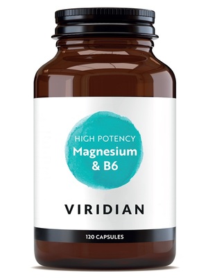 Viridian Магнезий 300 мг с B6 (високо потенциран) х 120 капсули
