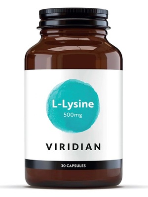 Viridian L Лизин (L-Lysine) 500 мг x 30 капсули