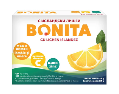 Бонита Мед и Лимон Пастили х 24броя