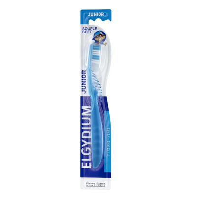 Elgydium junior паста за зъби мента + четка за зъби 7-12год