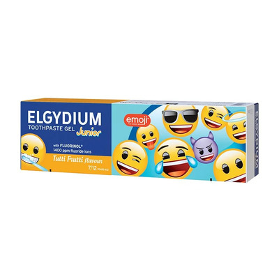Elgydium junior паста за зъби тути фрути + четка за зъби 7-12год