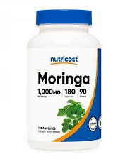 Антиоксидант - Моринга (Moringa), 180 капсули Nutricost