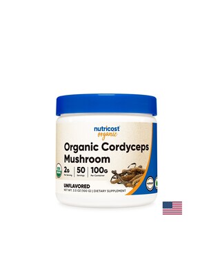 При умора и стрес - Кордицепс Органик, 100 g, прах Nutricost