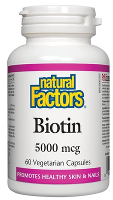 Natural Factors Биотин 5000мкг капсули х 60