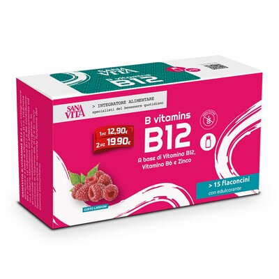 Sanavita Витамин B12, B6 + Цинк 10 ml х15 флакона Paladin Pharma