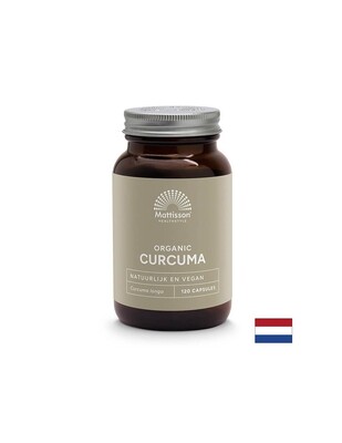 Подпомага черния дроб, жлъчката и ставите - Куркума, 120 капсули  Mattisson HealthStyle