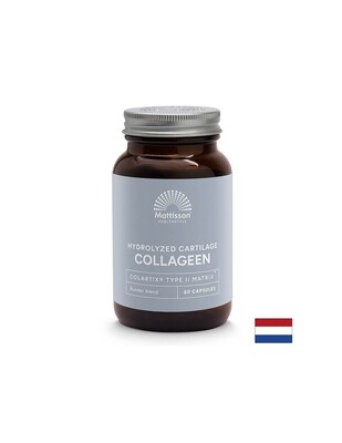 Колаген (тип 2) с калций, магнезий, МСМ, витамин C и хиалуронова киселина - Absolute Collagen Peptan, 60 капсули Mattisson Healthstyle