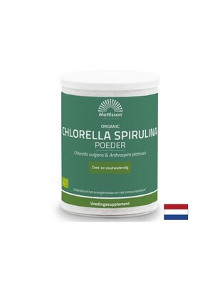 Имунитет, супер антиоксидант Хлорела + Спирулина БИО 125 g прах  Mattisson HealthStyle