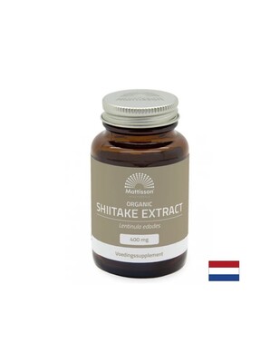 Силен имунитет, енергия и тонус Шийтаке (Shiitake Extract Organic) х 60 капсули  Mattisson HealthStyle