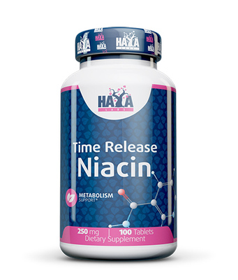 Niacin /Time Release/ 250 mg x 100 Tabs Haya Labs